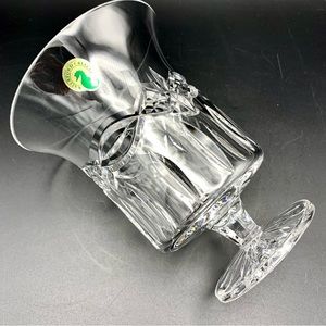 Waterford Crystal DOLMEN Hurricane Candle Holder / Vase Celtic Knot Vtg HTF LNWT